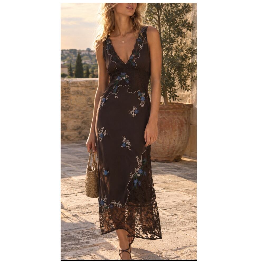 NEW Free People Meet Again Midi Dress Size XS